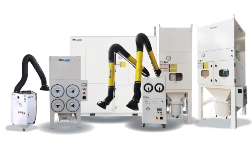 Mobile welding fume Extractor that starts and stops in synchronization with the welding machine