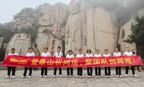 Moland Environmental Protection Sales Team Conquers Mount Tai, Forging Team Spirit to Expand Market Horizons